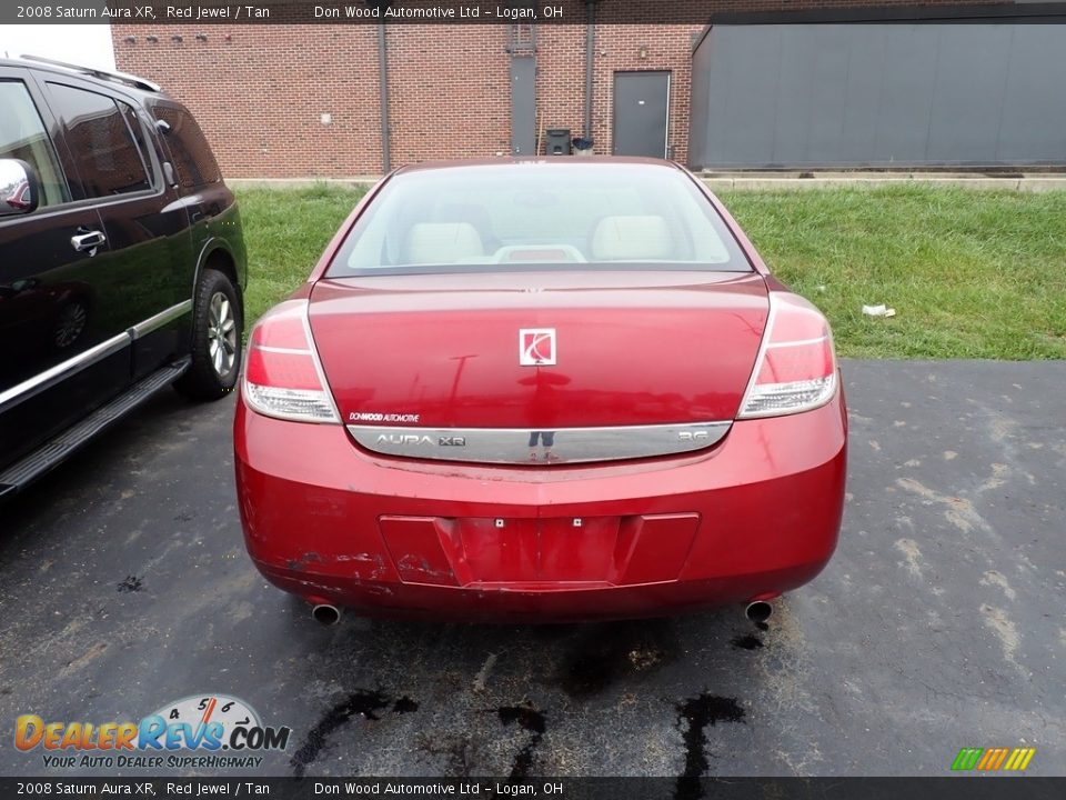 2008 Saturn Aura XR Red Jewel / Tan Photo #16