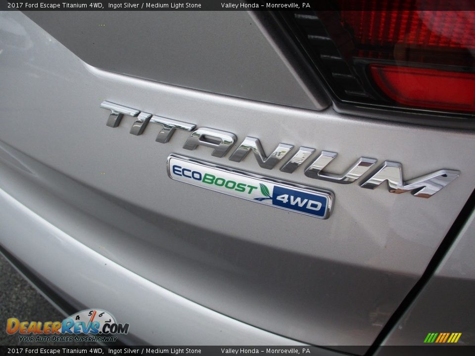 2017 Ford Escape Titanium 4WD Ingot Silver / Medium Light Stone Photo #6