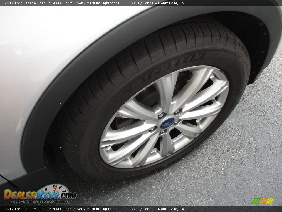 2017 Ford Escape Titanium 4WD Ingot Silver / Medium Light Stone Photo #7