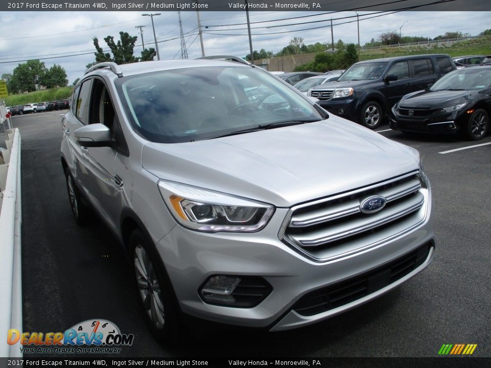 2017 Ford Escape Titanium 4WD Ingot Silver / Medium Light Stone Photo #8