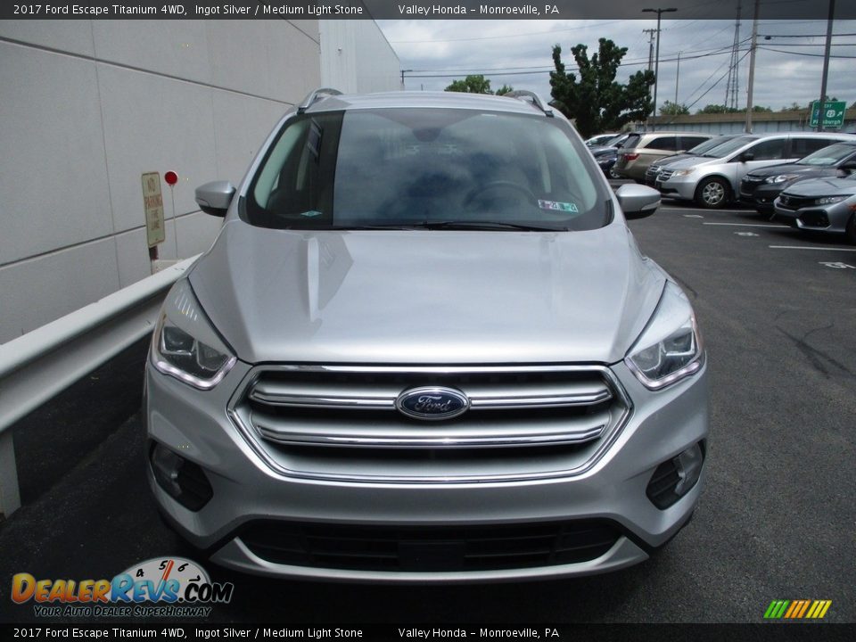 2017 Ford Escape Titanium 4WD Ingot Silver / Medium Light Stone Photo #9
