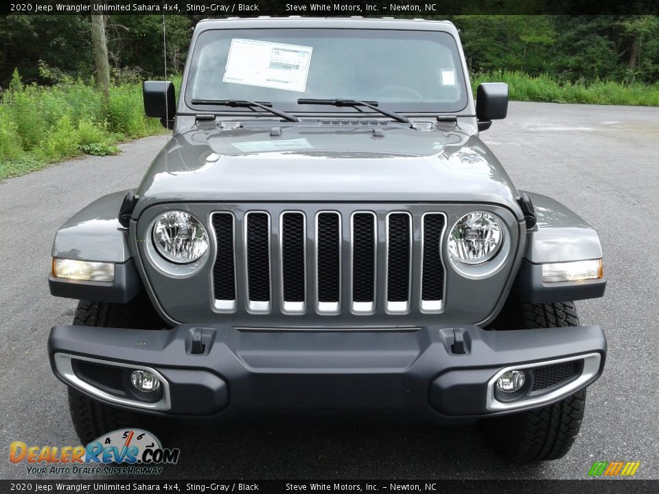 2020 Jeep Wrangler Unlimited Sahara 4x4 Sting-Gray / Black Photo #3