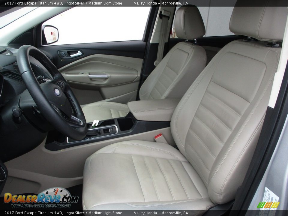 2017 Ford Escape Titanium 4WD Ingot Silver / Medium Light Stone Photo #12