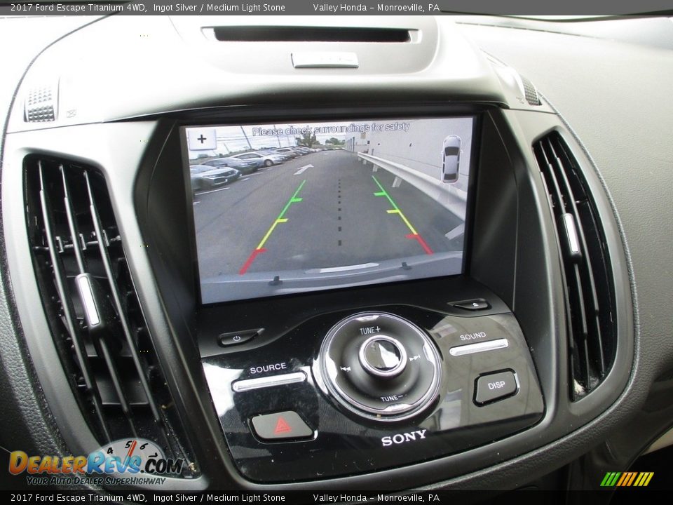 2017 Ford Escape Titanium 4WD Ingot Silver / Medium Light Stone Photo #17