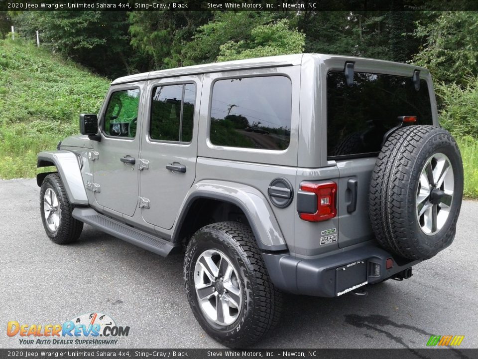 2020 Jeep Wrangler Unlimited Sahara 4x4 Sting-Gray / Black Photo #9