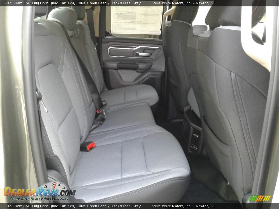 2020 Ram 1500 Big Horn Quad Cab 4x4 Olive Green Pearl / Black/Diesel Gray Photo #17