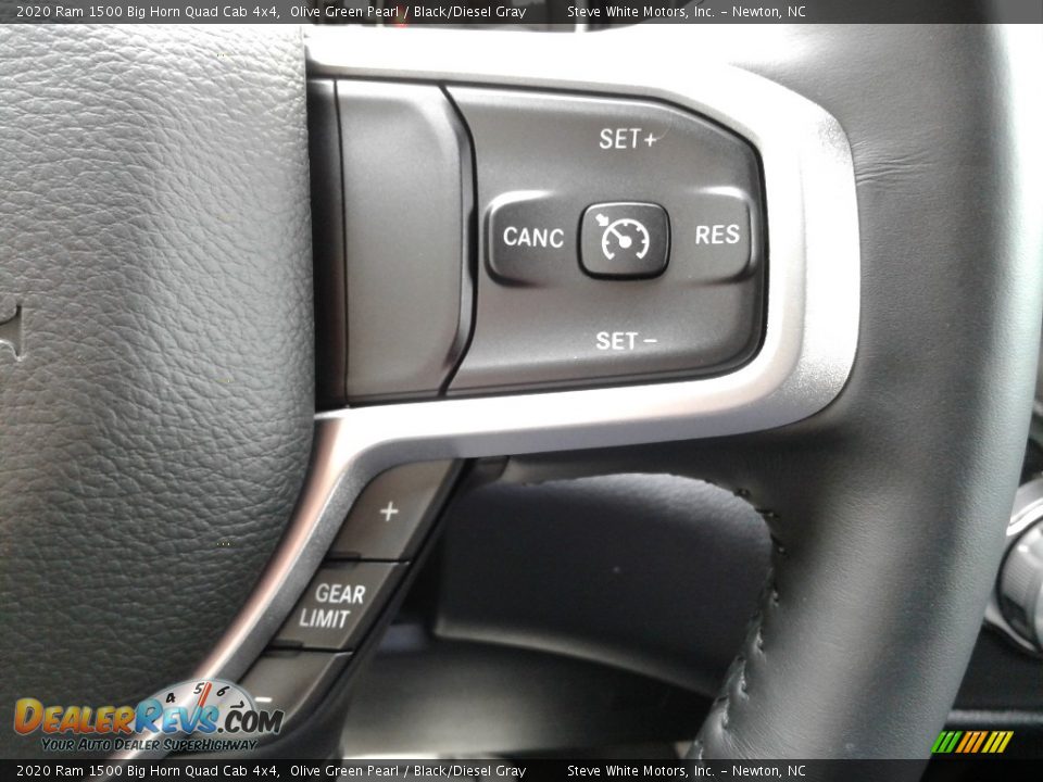 2020 Ram 1500 Big Horn Quad Cab 4x4 Olive Green Pearl / Black/Diesel Gray Photo #20