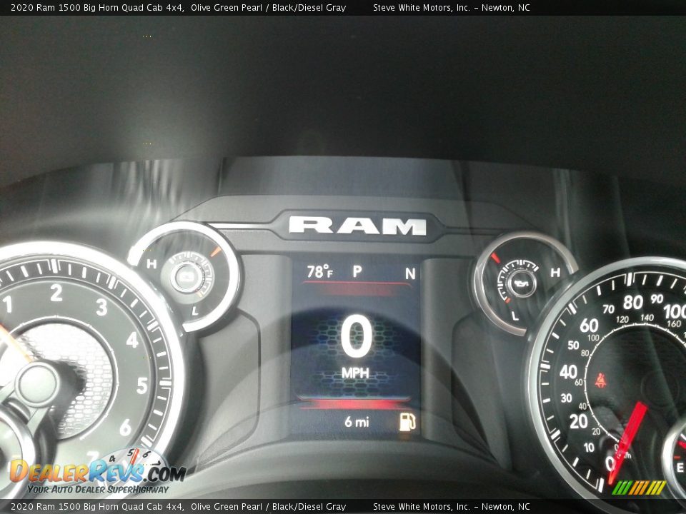 2020 Ram 1500 Big Horn Quad Cab 4x4 Olive Green Pearl / Black/Diesel Gray Photo #21