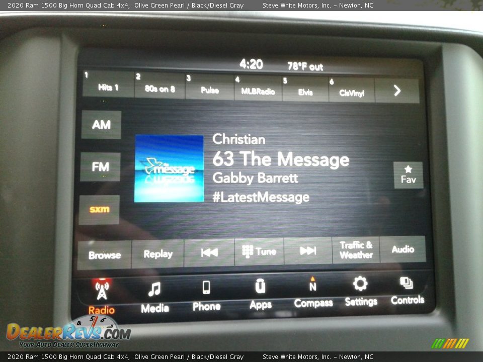 2020 Ram 1500 Big Horn Quad Cab 4x4 Olive Green Pearl / Black/Diesel Gray Photo #23