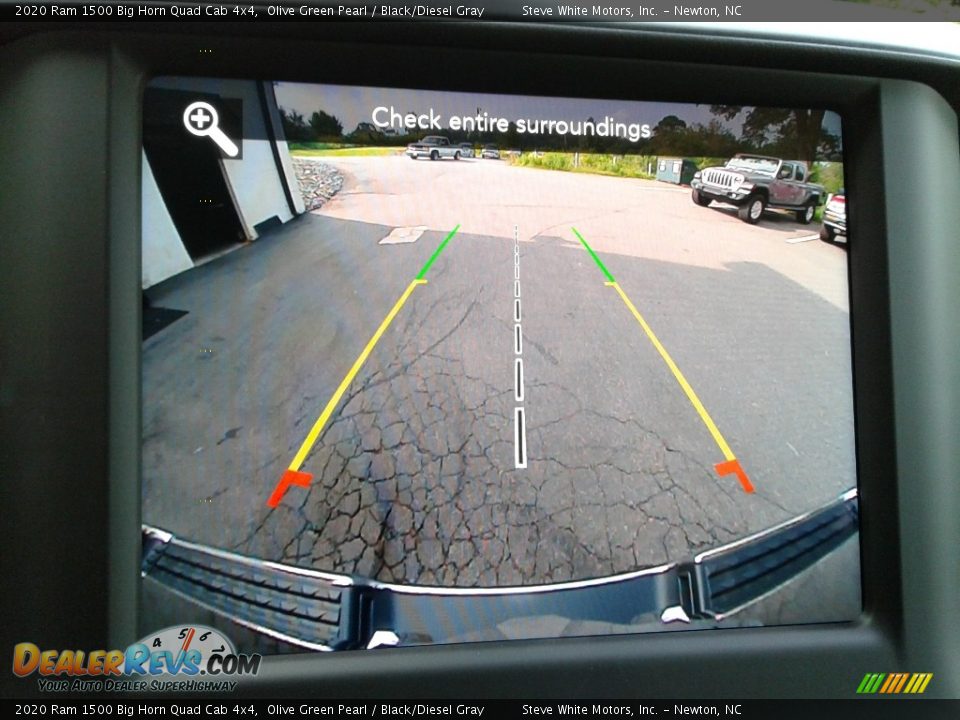 2020 Ram 1500 Big Horn Quad Cab 4x4 Olive Green Pearl / Black/Diesel Gray Photo #24