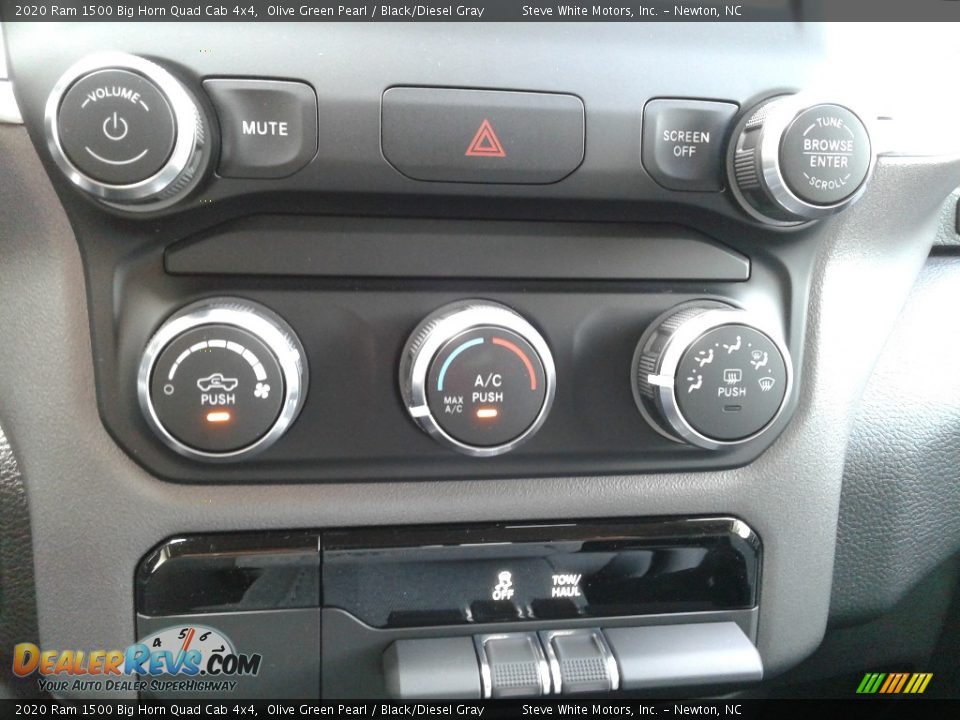 2020 Ram 1500 Big Horn Quad Cab 4x4 Olive Green Pearl / Black/Diesel Gray Photo #25