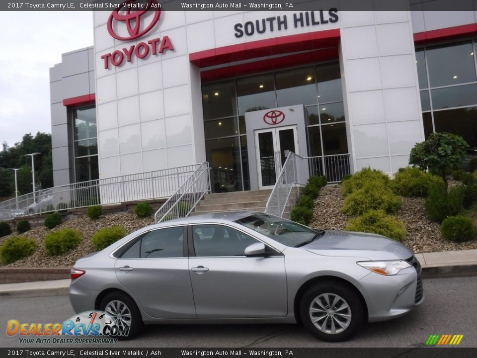 2017 Toyota Camry LE Celestial Silver Metallic / Ash Photo #2