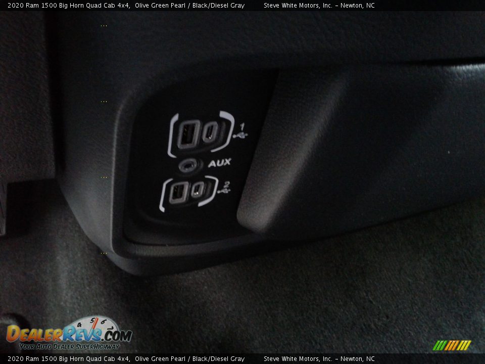 2020 Ram 1500 Big Horn Quad Cab 4x4 Olive Green Pearl / Black/Diesel Gray Photo #26