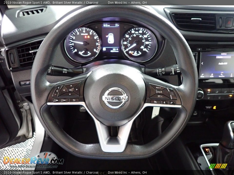 2019 Nissan Rogue Sport S AWD Brilliant Silver Metallic / Charcoal Photo #29