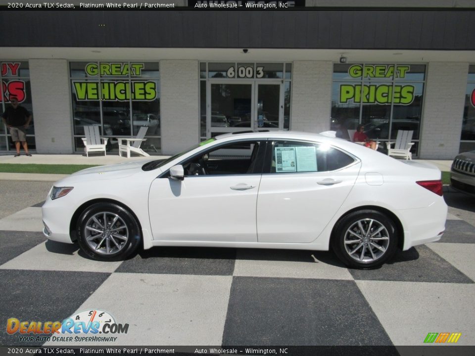 2020 Acura TLX Sedan Platinum White Pearl / Parchment Photo #1