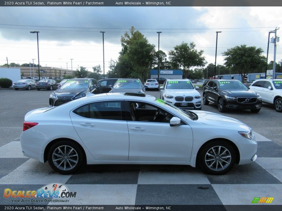 2020 Acura TLX Sedan Platinum White Pearl / Parchment Photo #3