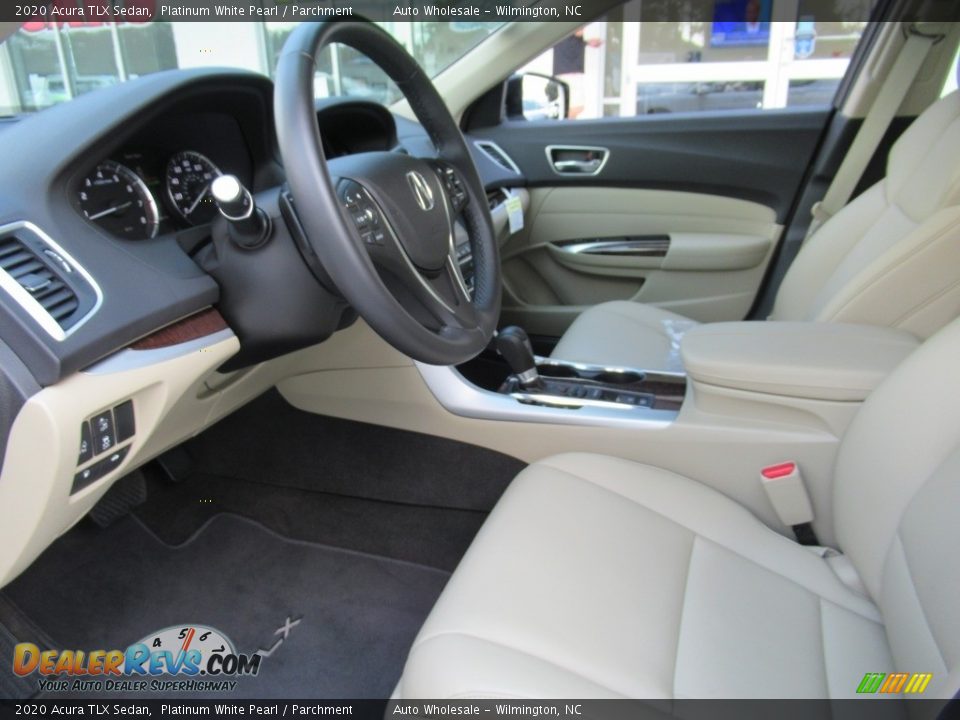2020 Acura TLX Sedan Platinum White Pearl / Parchment Photo #10