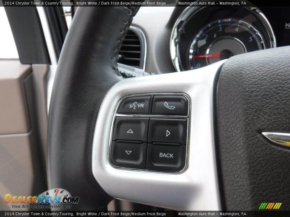 2014 Chrysler Town & Country Touring Bright White / Dark Frost Beige/Medium Frost Beige Photo #21