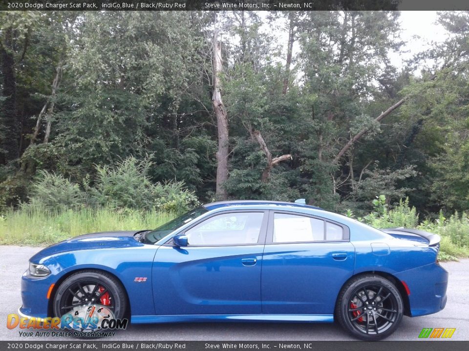 2020 Dodge Charger Scat Pack IndiGo Blue / Black/Ruby Red Photo #1