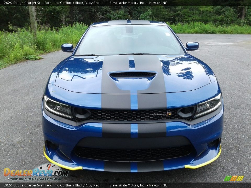 2020 Dodge Charger Scat Pack IndiGo Blue / Black/Ruby Red Photo #3