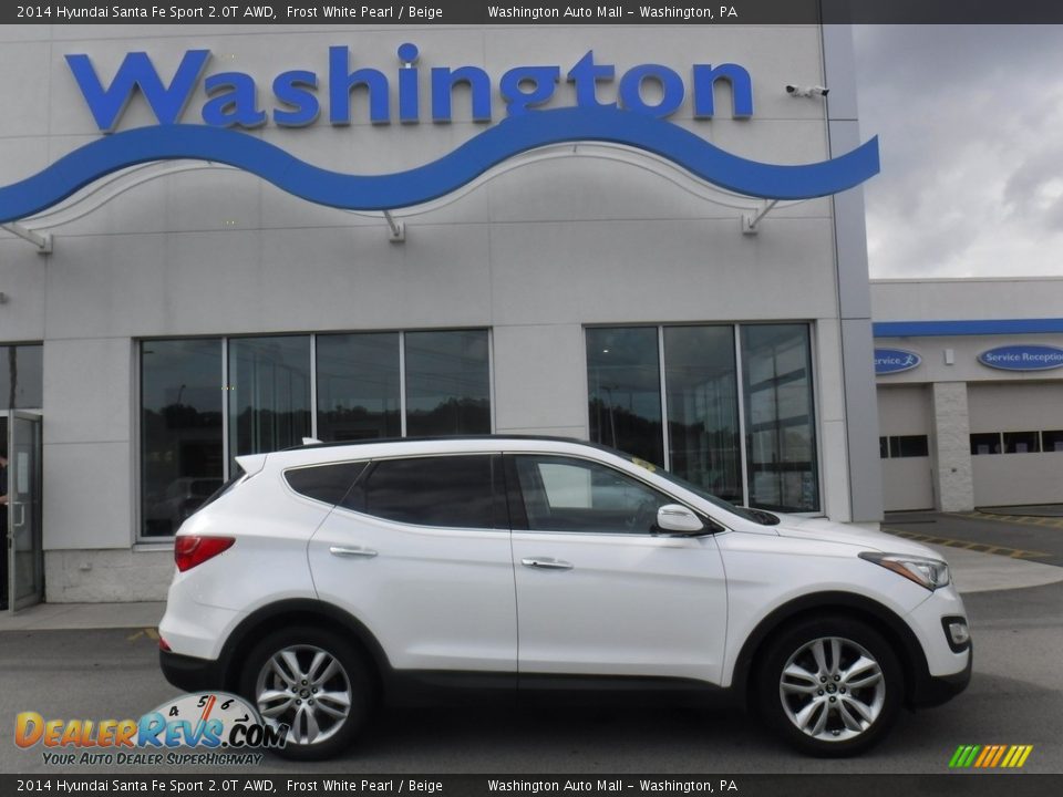 Frost White Pearl 2014 Hyundai Santa Fe Sport 2.0T AWD Photo #2