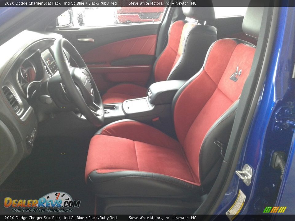 2020 Dodge Charger Scat Pack IndiGo Blue / Black/Ruby Red Photo #10
