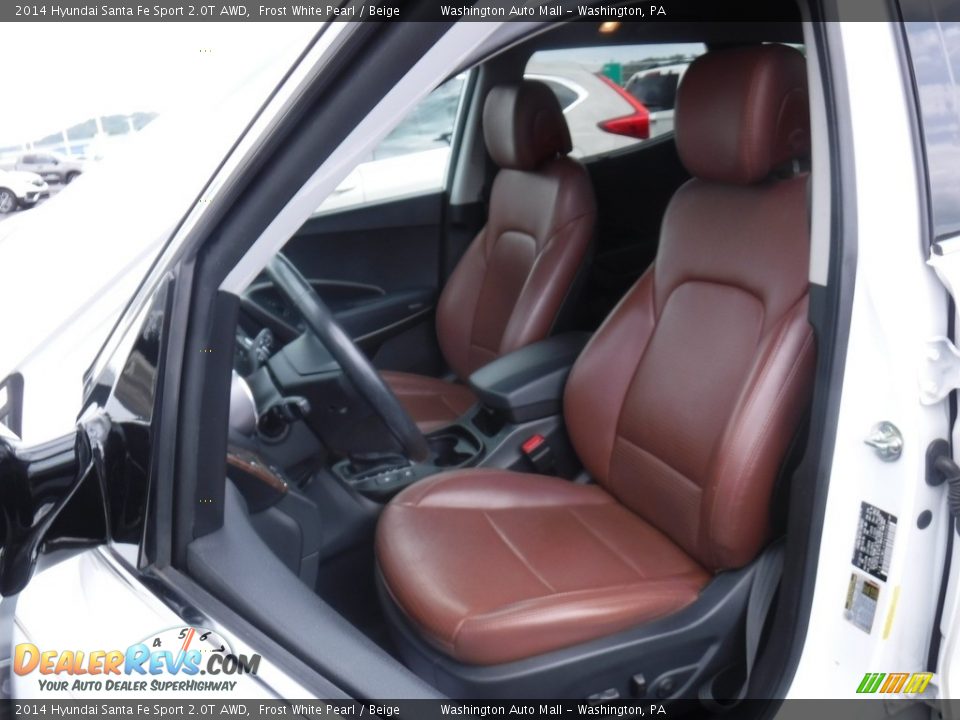 Beige Interior - 2014 Hyundai Santa Fe Sport 2.0T AWD Photo #13