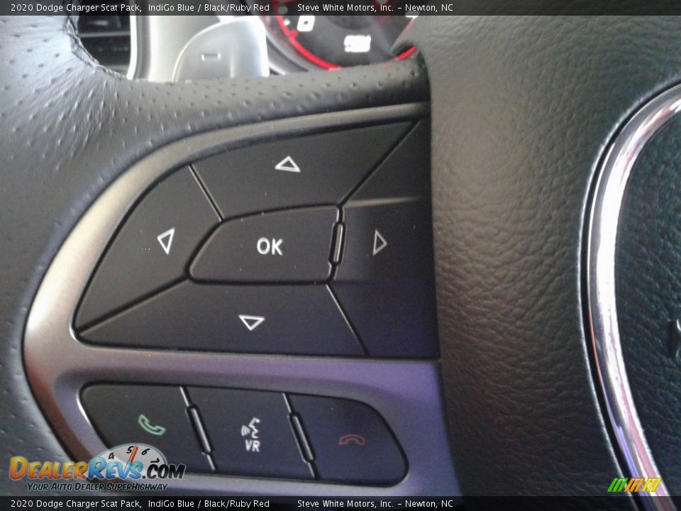 2020 Dodge Charger Scat Pack IndiGo Blue / Black/Ruby Red Photo #19
