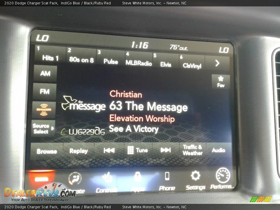 2020 Dodge Charger Scat Pack IndiGo Blue / Black/Ruby Red Photo #22