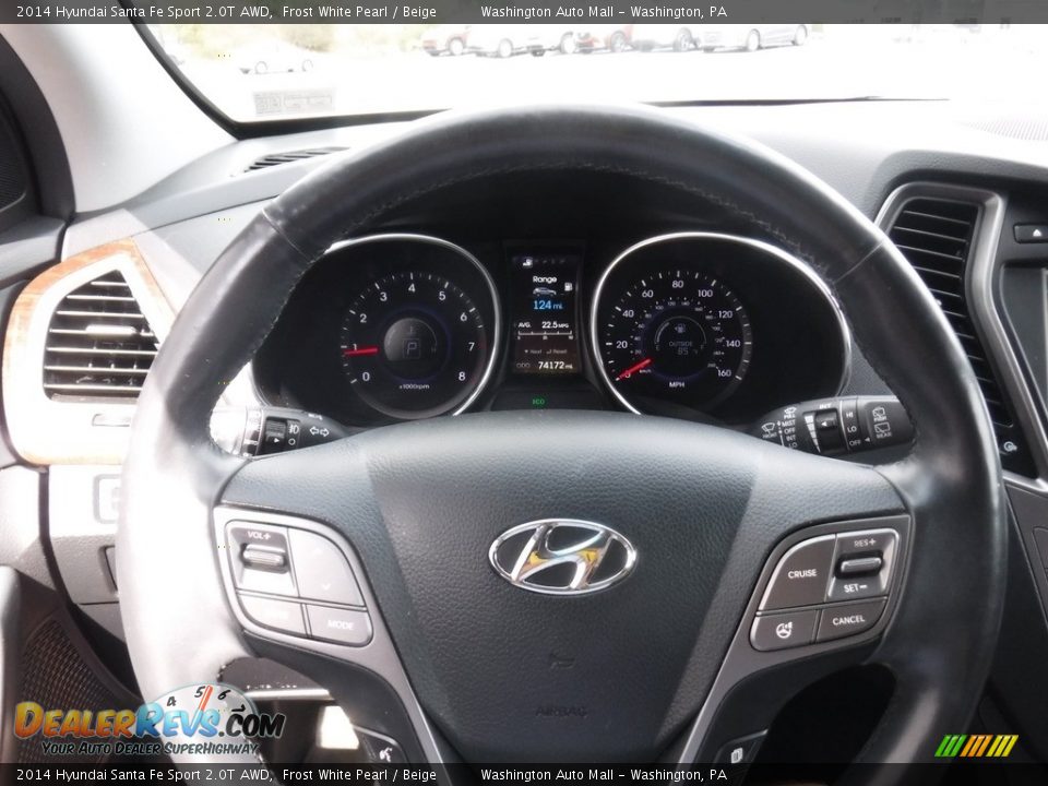 2014 Hyundai Santa Fe Sport 2.0T AWD Steering Wheel Photo #24