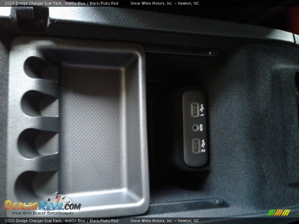 2020 Dodge Charger Scat Pack IndiGo Blue / Black/Ruby Red Photo #27