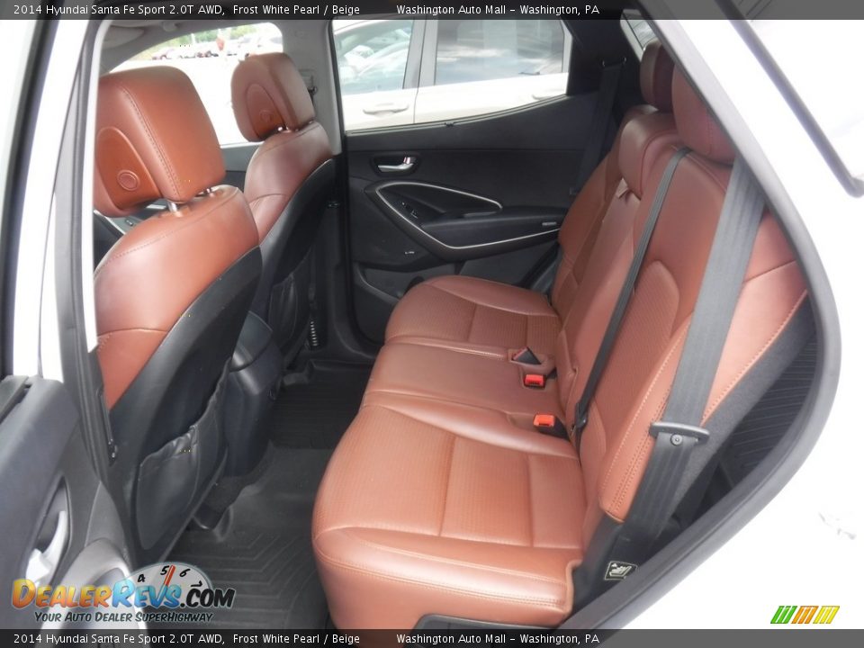 Rear Seat of 2014 Hyundai Santa Fe Sport 2.0T AWD Photo #25