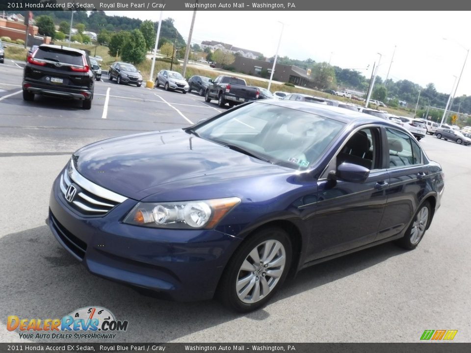 2011 Honda Accord EX Sedan Royal Blue Pearl / Gray Photo #6