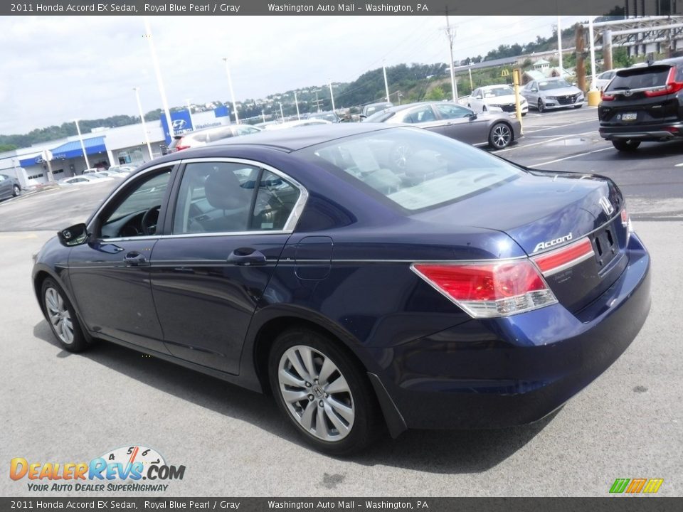 2011 Honda Accord EX Sedan Royal Blue Pearl / Gray Photo #8