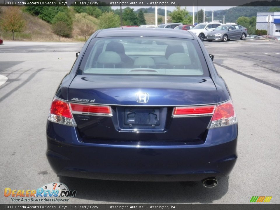 2011 Honda Accord EX Sedan Royal Blue Pearl / Gray Photo #9