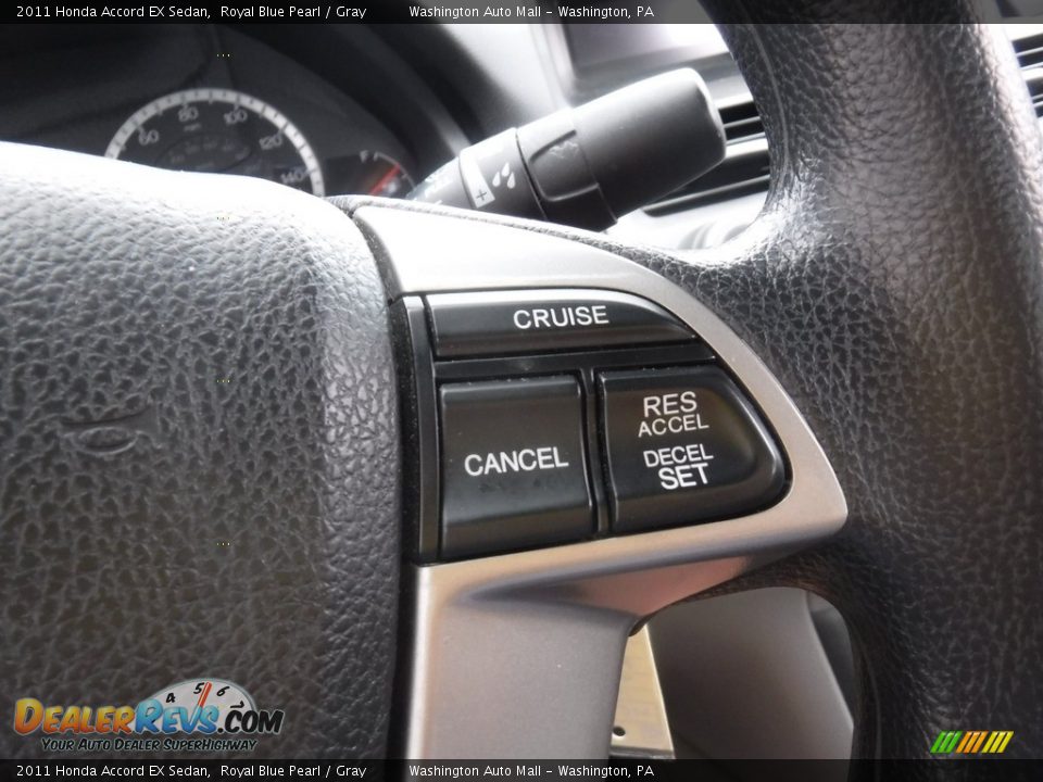 2011 Honda Accord EX Sedan Royal Blue Pearl / Gray Photo #21