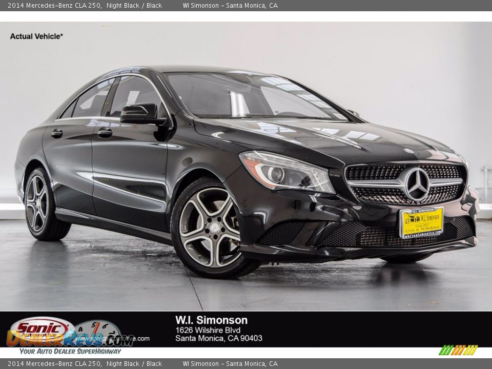 2014 Mercedes-Benz CLA 250 Night Black / Black Photo #1