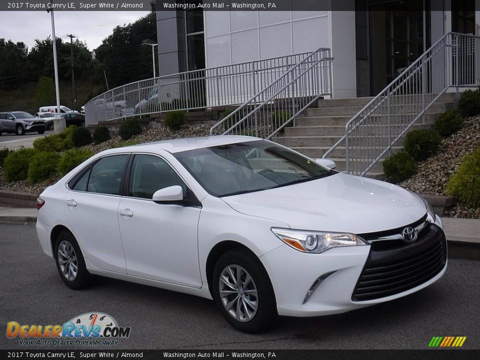 2017 Toyota Camry LE Super White / Almond Photo #1