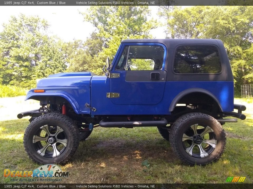 1985 Jeep CJ7 4x4 Custom Blue / Blue Photo #1