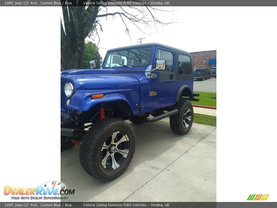 1985 Jeep CJ7 4x4 Custom Blue / Blue Photo #7