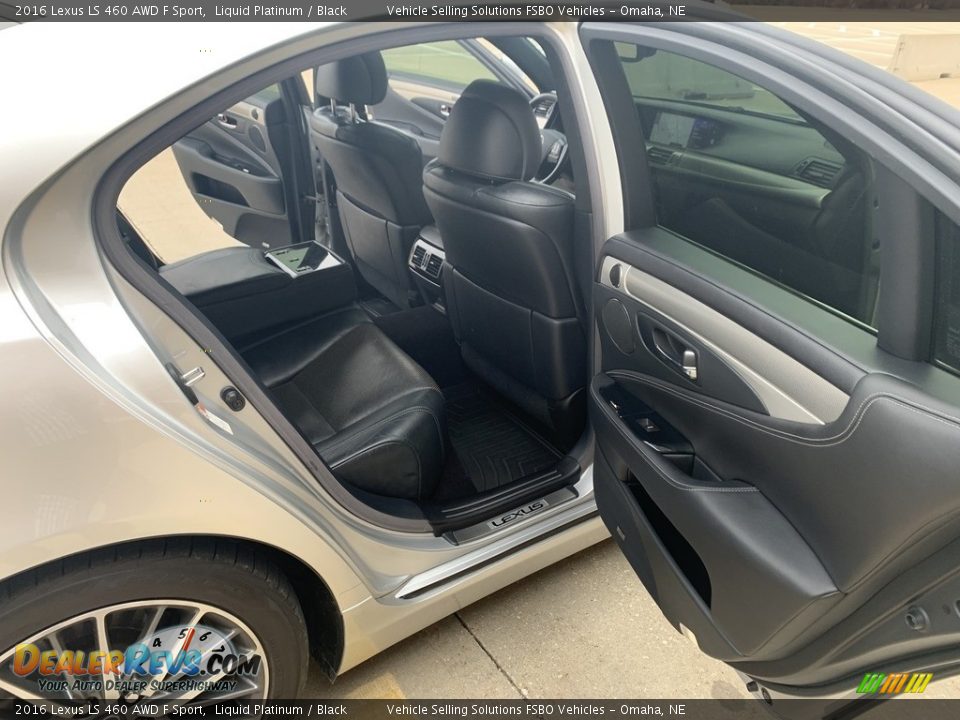 Rear Seat of 2016 Lexus LS 460 AWD F Sport Photo #8