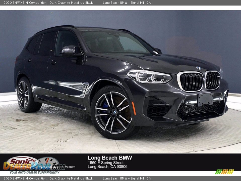 2020 BMW X3 M Competition Dark Graphite Metallic / Black Photo #1
