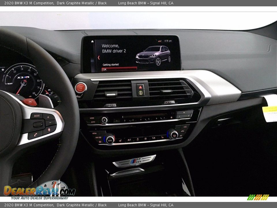 2020 BMW X3 M Competition Dark Graphite Metallic / Black Photo #6