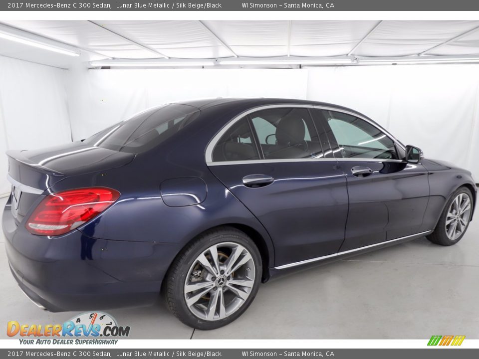 2017 Mercedes-Benz C 300 Sedan Lunar Blue Metallic / Silk Beige/Black Photo #4