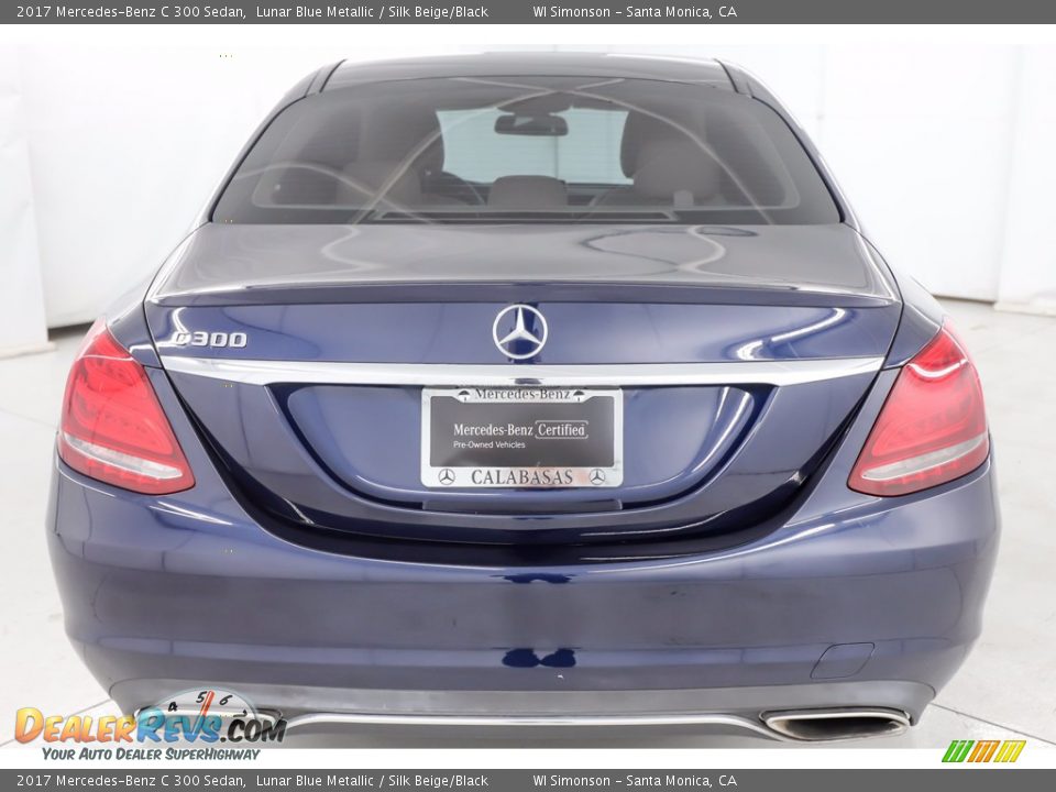 2017 Mercedes-Benz C 300 Sedan Lunar Blue Metallic / Silk Beige/Black Photo #6