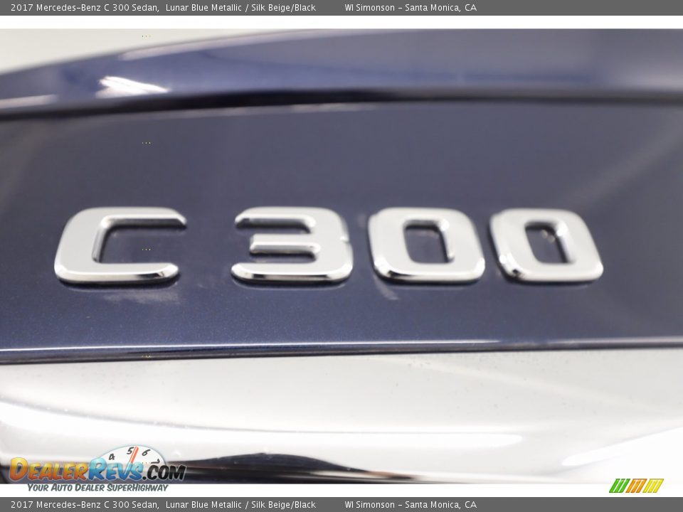 2017 Mercedes-Benz C 300 Sedan Lunar Blue Metallic / Silk Beige/Black Photo #9