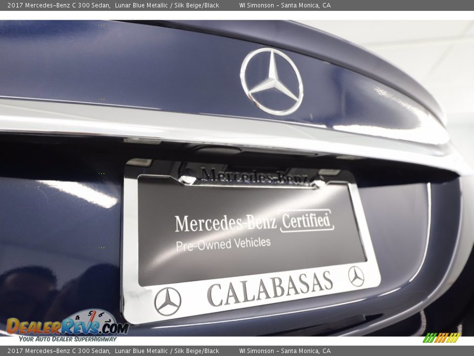 2017 Mercedes-Benz C 300 Sedan Lunar Blue Metallic / Silk Beige/Black Photo #10