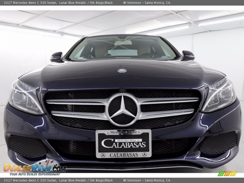 2017 Mercedes-Benz C 300 Sedan Lunar Blue Metallic / Silk Beige/Black Photo #15