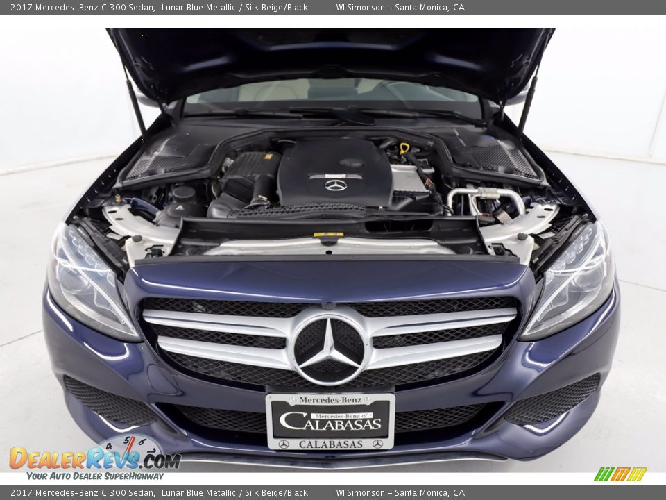 2017 Mercedes-Benz C 300 Sedan Lunar Blue Metallic / Silk Beige/Black Photo #16
