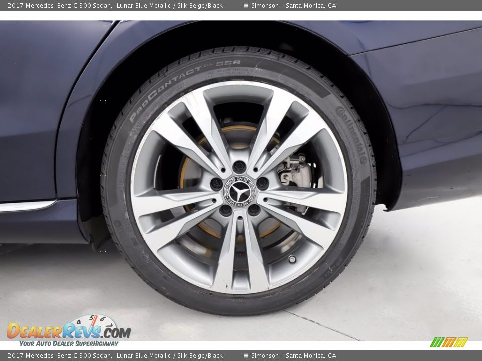2017 Mercedes-Benz C 300 Sedan Lunar Blue Metallic / Silk Beige/Black Photo #18